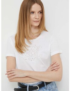 Majica kratkih rukava Lauren Ralph Lauren za žene, boja: bijela