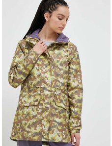 Kišna jakna The North Face M66 Utility za žene, boja: zelena, za prijelazno razdoblje
