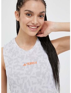 Sportski top adidas TERREX Agravic za žene, boja: bijela
