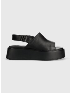 Kožne sandale Vagabond Shoemakers COURTNEY za žene, boja: crna, s platformom, 5534.001.92