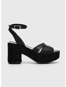 Kožne sandale Pepe Jeans TAFFY boja: crna, PLS90602