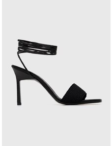 Sandale Calvin Klein GEO STIL GLADI SANDAL 90HH boja: crna, HW0HW01467