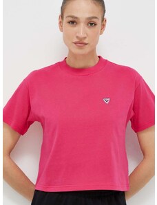 Pamučna majica Rossignol boja: ružičasta
