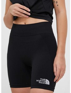 Sportske kratke hlače The North Face za žene, boja: crna, glatki materijal, srednje visoki struk, NF0A82GNJK31