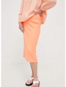Suknja Drykorn boja: narančasta, midi, pencil