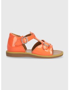 Dječje kožne sandale Pom D'api boja: narančasta