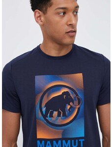 Sportska majica kratkih rukava Mammut Trovat boja: tamno plava, s tiskom