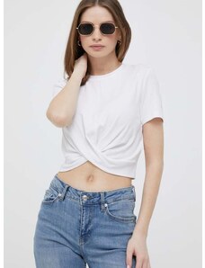 Majica kratkih rukava Calvin Klein Jeans za žene, boja: bijela