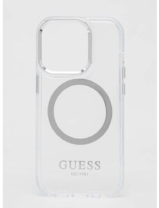 Etui za telefon Guess iPhone 14 Pro 6,1" boja: srebrna