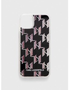 Etui za telefon Karl Lagerfeld iPhone 14 Plus 6,7" boja: crna