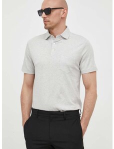Polo majica s dodatkom lana Polo Ralph Lauren boja: siva, glatki model