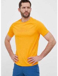 Sportska majica kratkih rukava Mammut Selun FL boja: narančasta, s tiskom