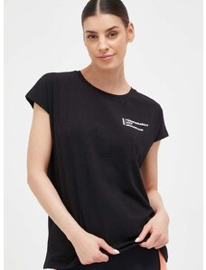 Majica kratkih rukava Mammut Off Mountain za žene, boja: crna