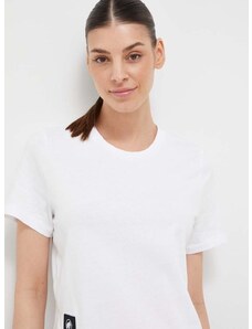 Majica kratkih rukava Mammut Massone za žene, boja: bijela