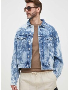 Traper jakna Calvin Klein Jeans za muškarce, za prijelazno razdoblje, oversize
