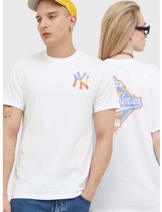 Pamučna majica 47brand MLB New York Yankees boja: bijela, s tiskom