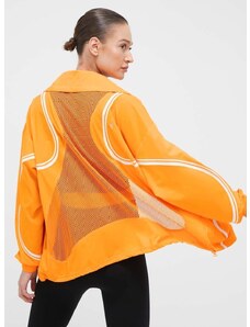 Vjetrovka adidas by Stella McCartney TruePace boja: narančasta, za prijelazno razdoblje, oversize
