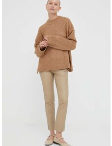 Vuneni pulover Day Birger et Mikkelsen za žene, boja: smeđa, topli
