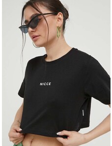 Pamučna majica Nicce boja: crna