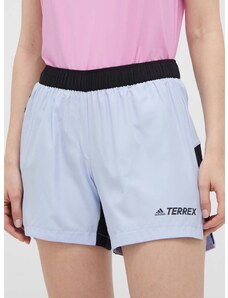 Sportske kratke hlače adidas TERREX za žene, s uzorkom, srednje visoki struk