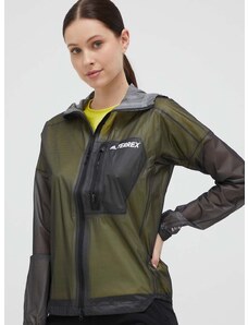 Kišna jakna adidas TERREX Agravic 2.5-Layer za žene, boja: crna, za prijelazno razdoblje