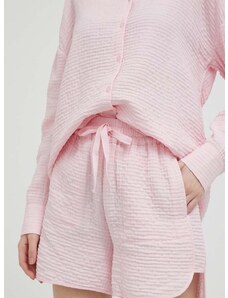 Kratke hlače Rich & Royal za žene, boja: ružičasta, glatki materijal, visoki struk