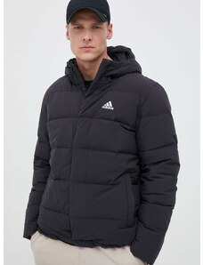 Pernata jakna adidas za muškarce, boja: crna, zimu