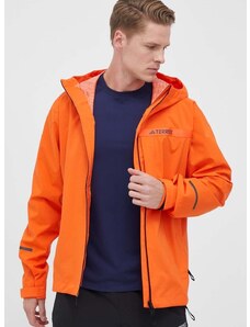 Kišna jakna adidas TERREX Multi Rain.RDY za muškarce, boja: narančasta, za prijelazno razdoblje