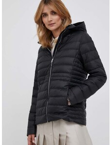 Pernata jakna Tommy Hilfiger za žene, boja: crna, za prijelazno razdoblje