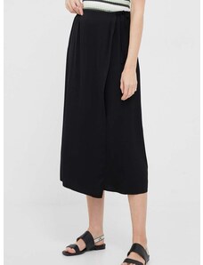 Suknja Calvin Klein boja: crna, midi, ravna