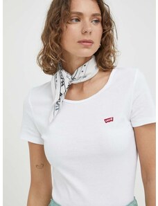 Majica kratkih rukava Levi's 2-pack za žene, boja: bijela
