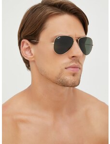 Sunčane naočale Ray-Ban za muškarce, boja: zlatna