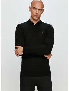 AllSaints - Majica dugih rukava Mode Merino LS Polo