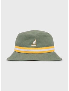 Pamučni šešir Kangol boja: zelena, pamučni