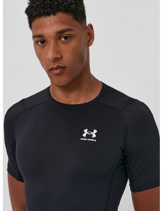 Majica kratkih rukava za trening Under Armour boja: crna, jednobojni model, 1361518