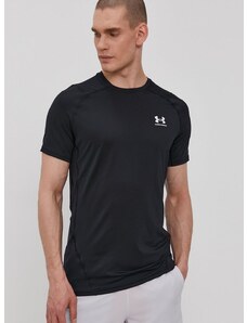 Majica kratkih rukava za trening Under Armour boja: crna, jednobojni model, 1361683