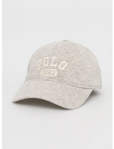 Kapa Polo Ralph Lauren boja: siva, s aplikacijom