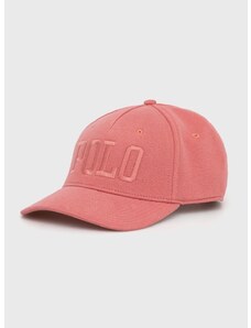 Kapa Polo Ralph Lauren boja: ružičasta, s aplikacijom