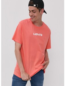 Majica kratkih rukava Levi's za muškarce, boja: narančasta