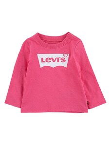 Dječja majica dugih rukava Levi's boja: ružičasta