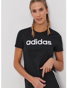Majica kratkih rukava adidas za žene, boja: crna GL0769
