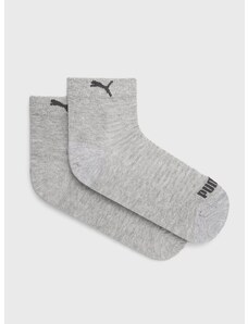 Čarape Puma (2-pack) za žene, boja: siva