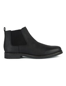 Cipele od brušene kože Geox Uomo Claudio za muškarce, boja: crna