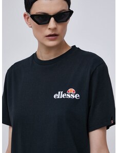 Pamučna majica Ellesse boja: crna, SGK13290-011