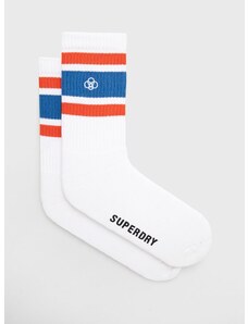 Čarape Superdry za muškarce, boja: bijela