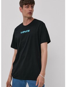 Majica kratkih rukava Levi's za muškarce, boja: crna