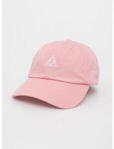Pamučna kapa HUF boja: ružičasta, s aplikacijom