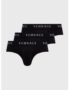 Slip gaćice Versace za muškarce, boja: crna