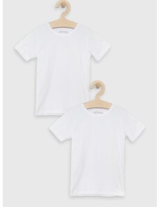 Dječja majica kratkih rukava United Colors of Benetton boja: bijela, glatki
