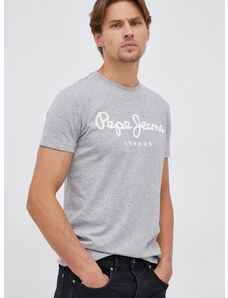 Majica kratkih rukava Pepe Jeans Original Stretch boja: siva